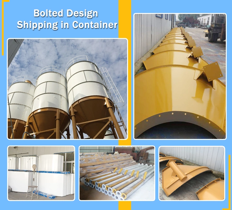 Detachable Bolted Steel Powder Cement Storage Silo Cement Bin